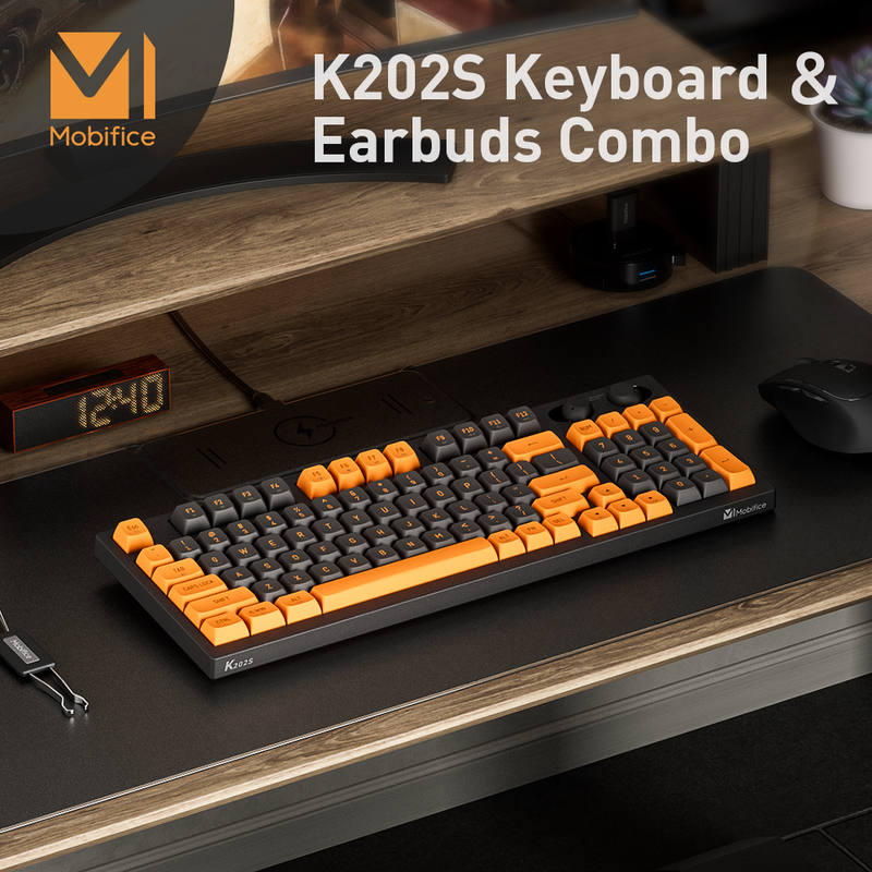 MOBIFICE K202S The World's First Keyboard & Earbuds Combo