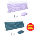 MOBIFICE XT-K102 2.4G Ultra Thin Quiet Wireless Keyboard and Mouse Combo