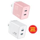 XTREMTEC PD 47W (2-Port USB-C) GaN Mini Fast Charger
