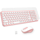 XTREMTEC K101A 2.4G Ultra Thin Quiet Wireless Keyboard and Mouse Combo Cute Keyboard Kawaii Keyboard