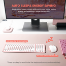 XTREMTEC K101A 2.4G Ultra Thin Quiet Wireless Keyboard and Mouse Combo Cute Keyboard Kawaii Keyboard