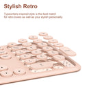 MOBIFICE XT-K102 2.4G Ultra Thin Quiet Wireless Keyboard and Mouse Combo
