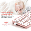 XTREMTEC K101A 2.4G Ultra Thin Quiet Wireless Keyboard and Mouse Combo Cute Keyboard Kawaii Keyboard
