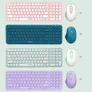 XTREMTEC K101A 2.4G Ultra Thin Quiet Wireless Keyboard and Mouse Combo Cute Keyboard Kawaii Keyboard