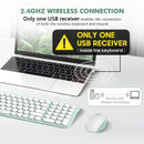 XTREMTEC K101A 2.4G Ultra Thin Quiet Wireless Keyboard and Mouse Combo Cute Keyboard Kawaii Keyboard