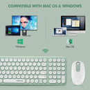 XTREMTEC K101A 2.4G Ultra Thin Quiet Wireless Keyboard and Mouse Combo Cute Keyboard Kawaii Keyboard