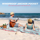 HAPILI Beach Blanket (Pink) 78"x 56" Picnic Blankets, Camping Blanket, Picnic Mat for Travel, Outdoor Use, Waterproof & Sandproof