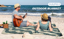 HAPILI Beach Blanket (Military Green) 78"x 56" Picnic Blankets, Camping Blanket, Picnic Mat for Travel, Outdoor Use, Waterproof & Sandproof