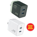 XTREMTEC PD 47W (2-Port USB-C) GaN Mini Fast Charger