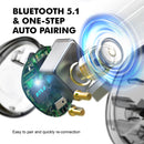 XTREMTEC K101A 2.4G Ultra Thin Quiet Wireless Keyboard and Mouse and XT100 Wireless Bluetooth Earbuds Combo