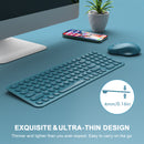 XTREMTEC K101A 2.4G Ultra Thin Quiet Wireless Keyboard and Mouse Combo Cute Keyboard Kawaii Keyboard