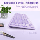 XTREMTEC K101A 2.4G Ultra Thin Quiet Wireless Keyboard and Mouse Combo Cute Keyboard Kawaii Keyboard
