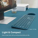 MOBIFICE XT-K102 2.4G Ultra Thin Quiet Wireless Keyboard and Mouse Combo