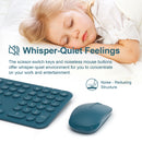 MOBIFICE XT-K102 2.4G Ultra Thin Quiet Wireless Keyboard and Mouse Combo