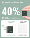 XTREMTEC XT-K102 2.4G Ultra Thin Quiet Wireless Keyboard and Mouse and 47W GaN Mini Fast Charger Combo