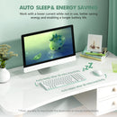 XTREMTEC K101A 2.4G Ultra Thin Quiet Wireless Keyboard and Mouse and 47W GaN Dual-Port Fast Charger Combo(Green)