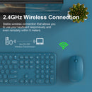 MOBIFICE XT-K102 2.4G Ultra Thin Quiet Wireless Keyboard and Mouse Combo
