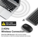 XTREMTEC K101 2.4G Ultra Thin Quiet Wireless Keyboard and Mouse and XT100 Wireless Bluetooth Earbuds Combo