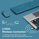 XTREMTEC XT-K102 2.4G Ultra Thin Quiet Wireless Keyboard and Mouse Combo