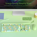 XTREMTEC K303M Cute Round Keycaps Wireless Keyboard and Mouse Combo