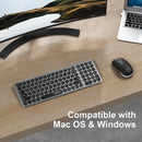 XTREMTEC K101 2.4G Ultra Thin Quiet Wireless Keyboard and Mouse and XT100 Wireless Bluetooth Earbuds Combo