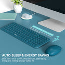 XTREMTEC K101A 2.4G Ultra Thin Quiet Wireless Keyboard and Mouse Combo Cute Keyboard Kawaii Keyboard
