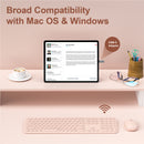 MOBIFICE XT-K102 2.4G Ultra Thin Quiet Wireless Keyboard and Mouse Combo