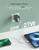 XTREMTEC XT200 Wireless Bluetooth Earbuds and 47W GaN Dual-Port Fast Charger Combo(Green)