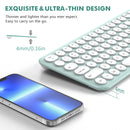 XTREMTEC K101A 2.4G Ultra Thin Quiet Wireless Keyboard and Mouse Combo Cute Keyboard Kawaii Keyboard