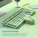 XTREMTEC K303M Cute Round Keycaps Wireless Keyboard and Mouse Combo