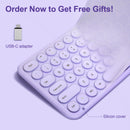 XTREMTEC K101A 2.4G Ultra Thin Quiet Wireless Keyboard and Mouse Combo Cute Keyboard Kawaii Keyboard