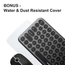 XTREMTEC K101 2.4G Ultra Thin Quiet Wireless Keyboard and Mouse and XT100 Wireless Bluetooth Earbuds Combo