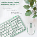 XTREMTEC K101A 2.4G Ultra Thin Quiet Wireless Keyboard and Mouse Combo Cute Keyboard Kawaii Keyboard