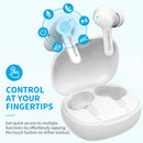 XTREMTEC XT300 Wireless Bluetooth Earbuds, ANC & ENC Noise Canceling,with Wireless Charging Case