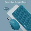 XTREMTEC K101A 2.4G Ultra Thin Quiet Wireless Keyboard and Mouse Combo Cute Keyboard Kawaii Keyboard