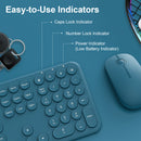 MOBIFICE XT-K102 2.4G Ultra Thin Quiet Wireless Keyboard and Mouse Combo